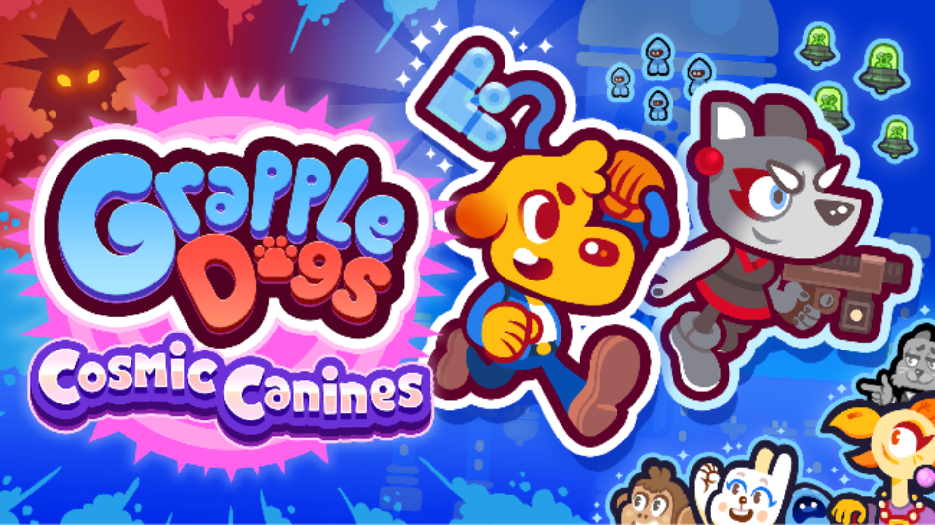 La aventura perruna de Grapple Dogs: Cosmic Canines llegará en agosto