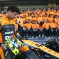 El piloto Lando Norris prueba y opina de F1 2024