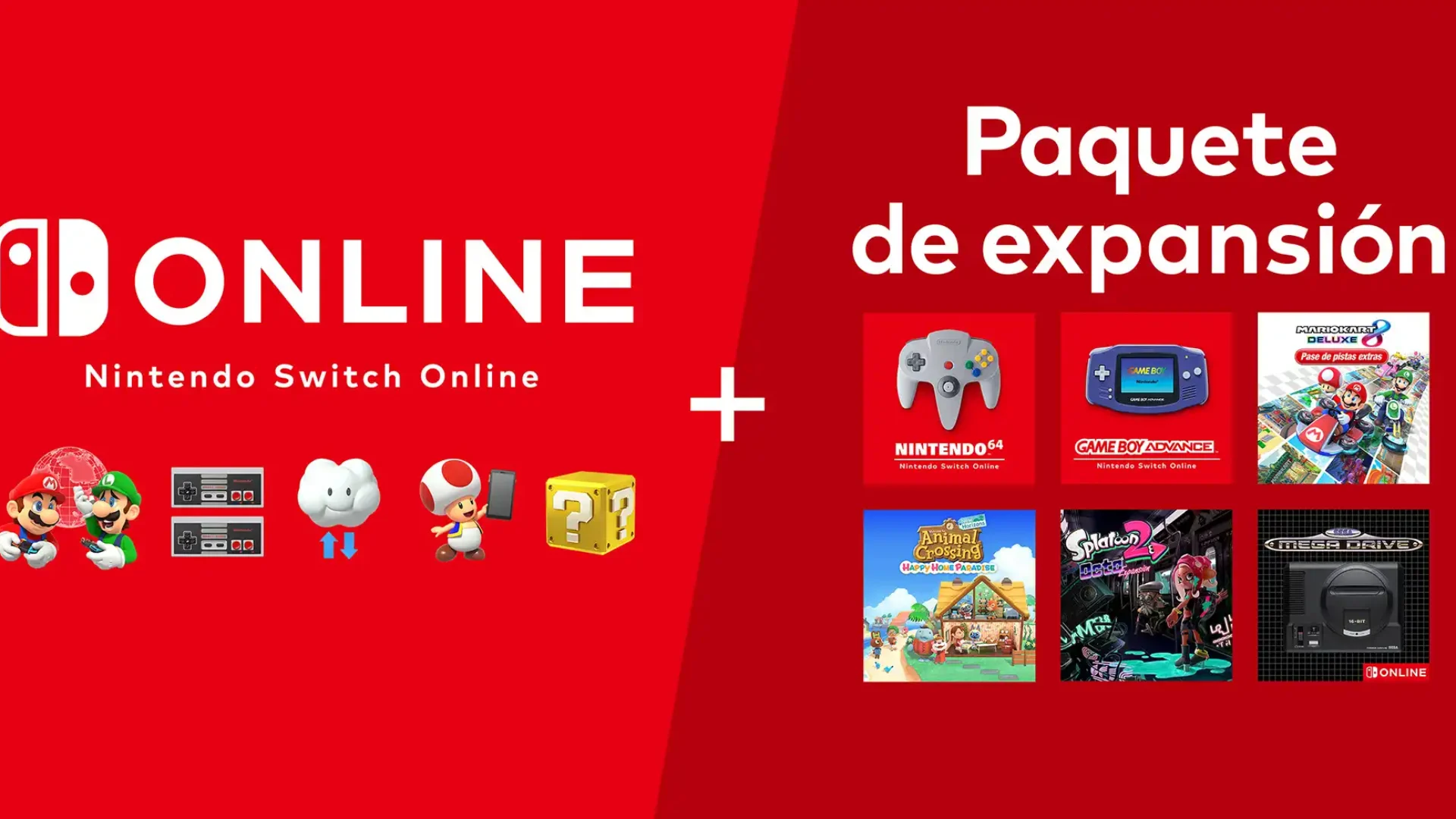 NIntendo Switch Online + Paquete de expansión