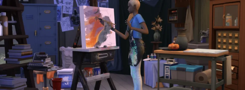 Los Sims 4 - Estudio de Arte y Cuarto de Cuentos