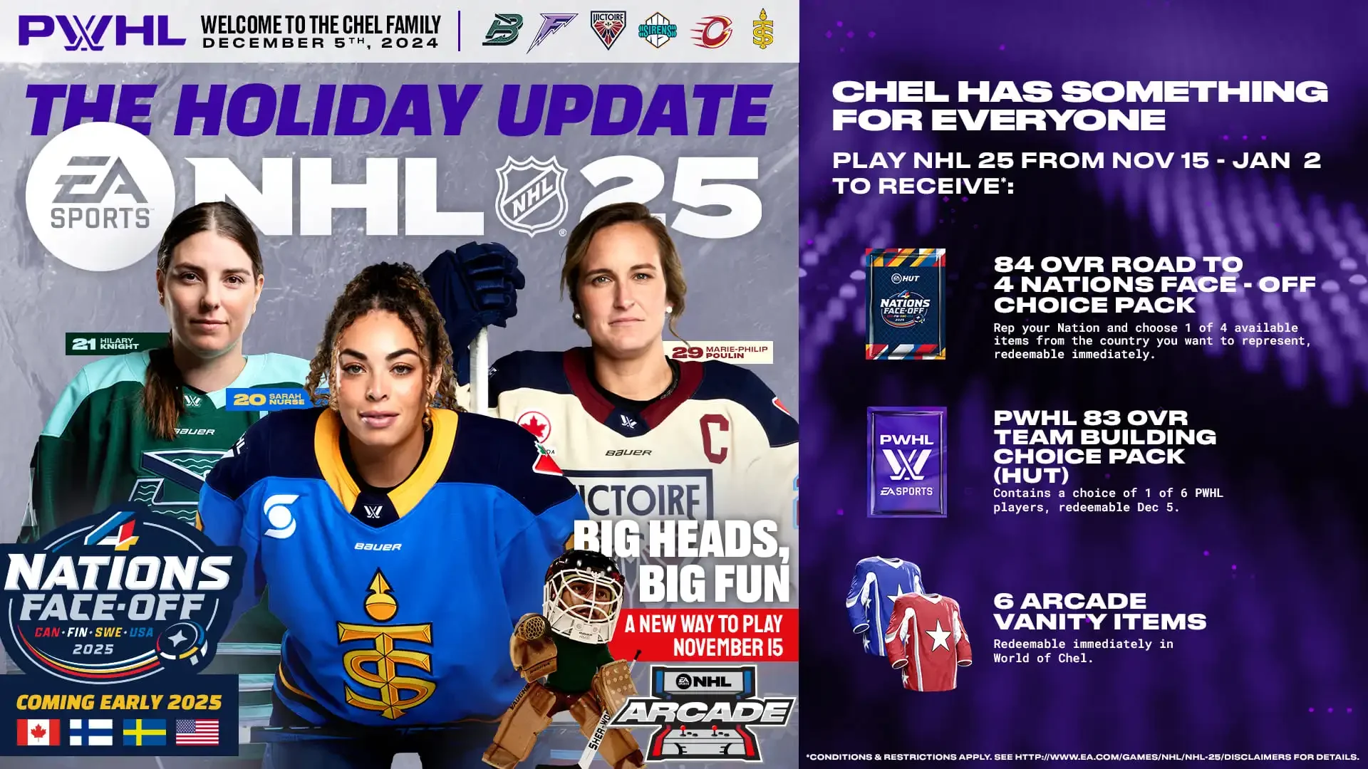 NHL 25 - Actualización navideña
