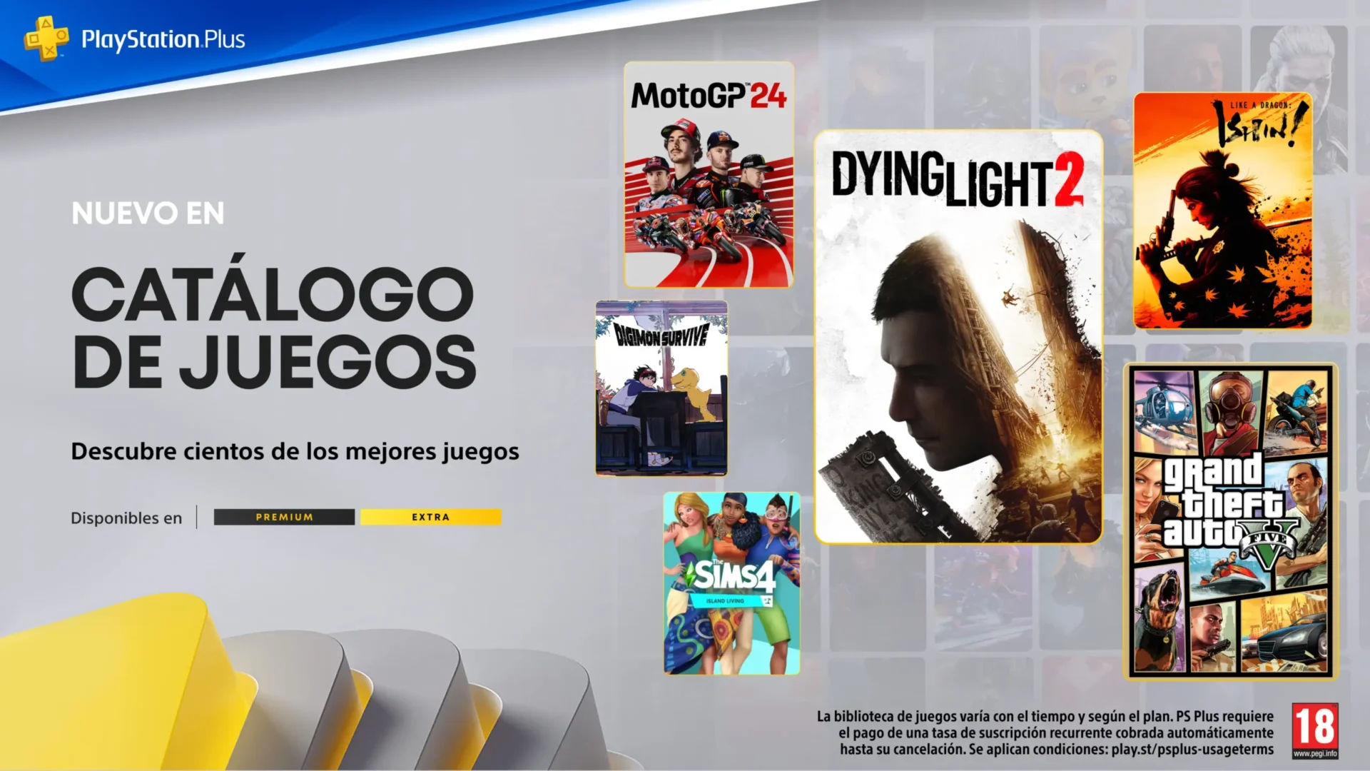 Playstation Plus Extra y Premium - Noviembre