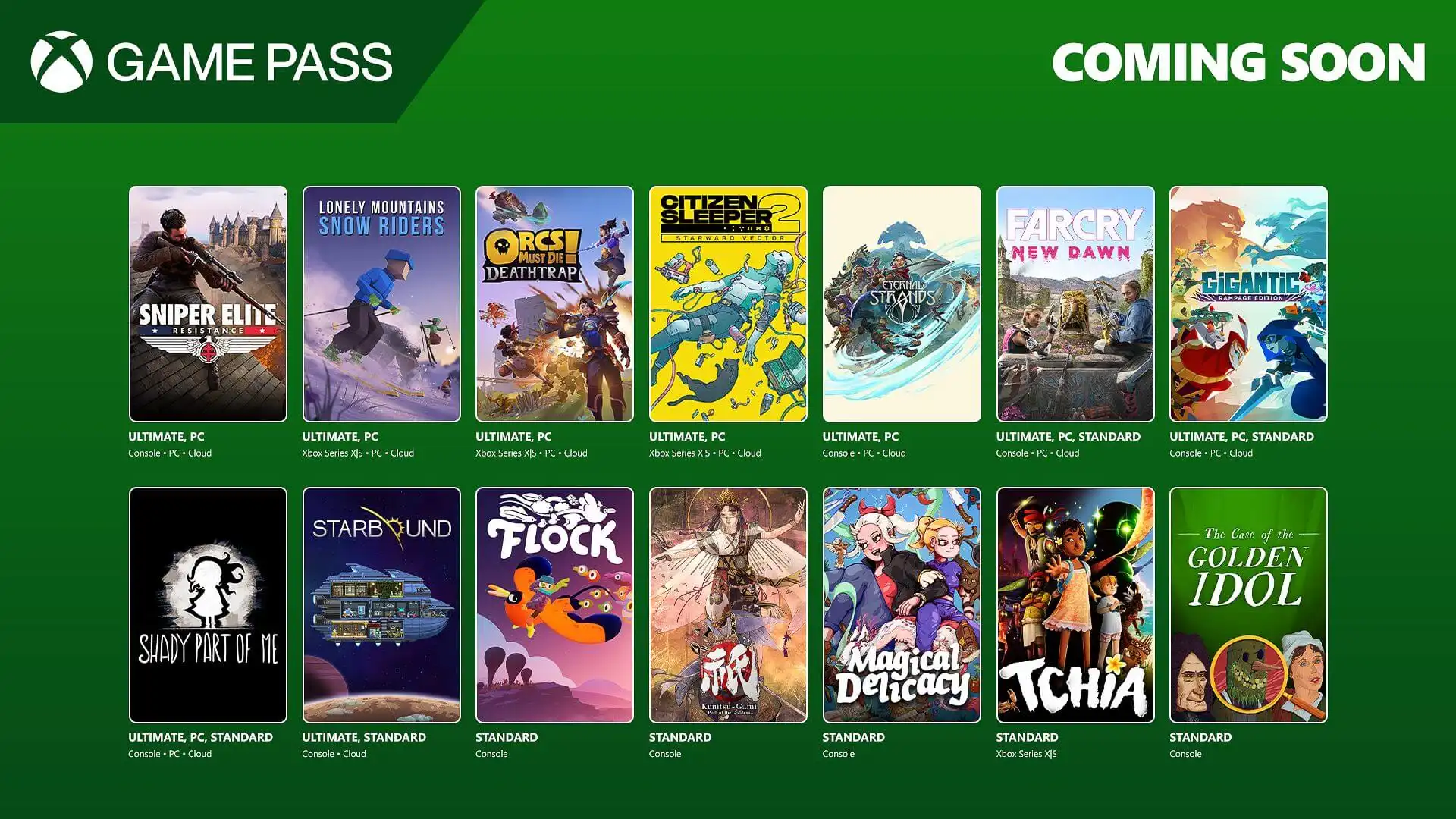 Xbox Game Pass - Enero