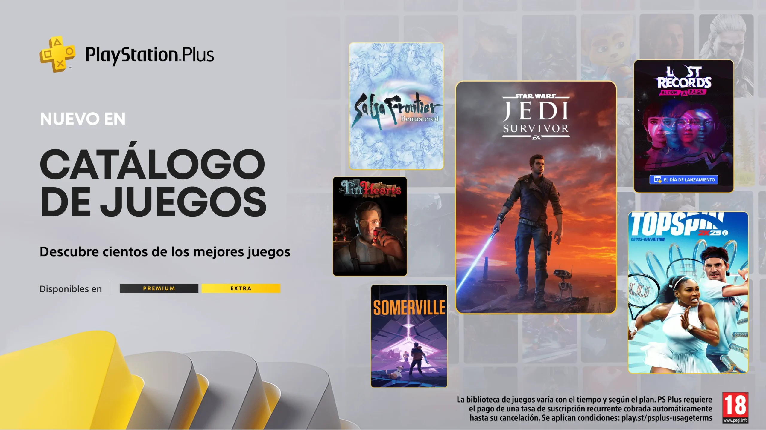 PlayStation Plus Extra y Premium - Febrero