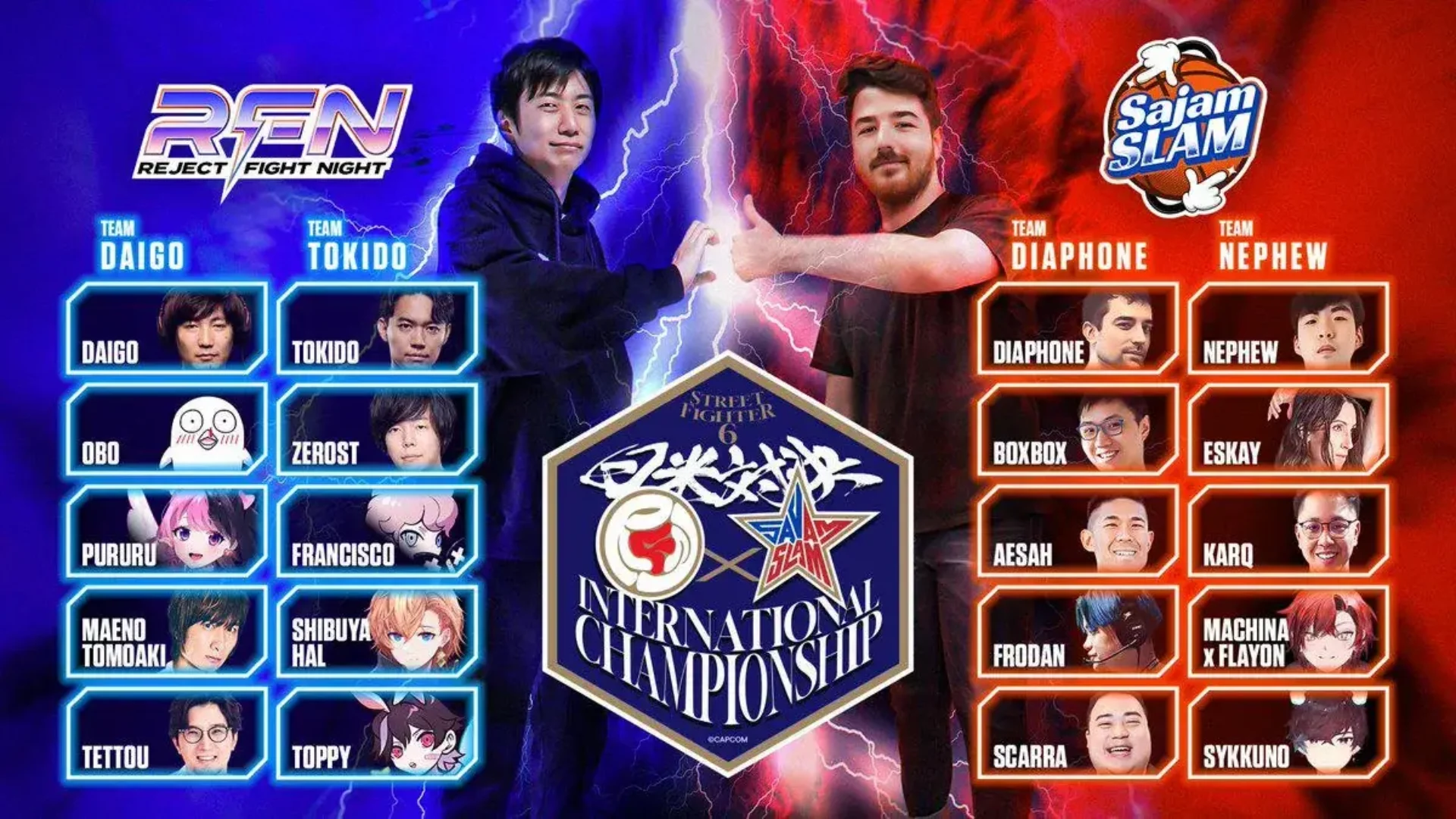 REJECT FIGHT NIGHT × Sajam Slam Street Fighter 6 International Championship - Street Fighter 6