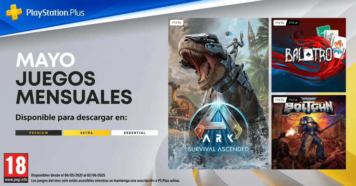 PlayStation Plus - Mayo 2025