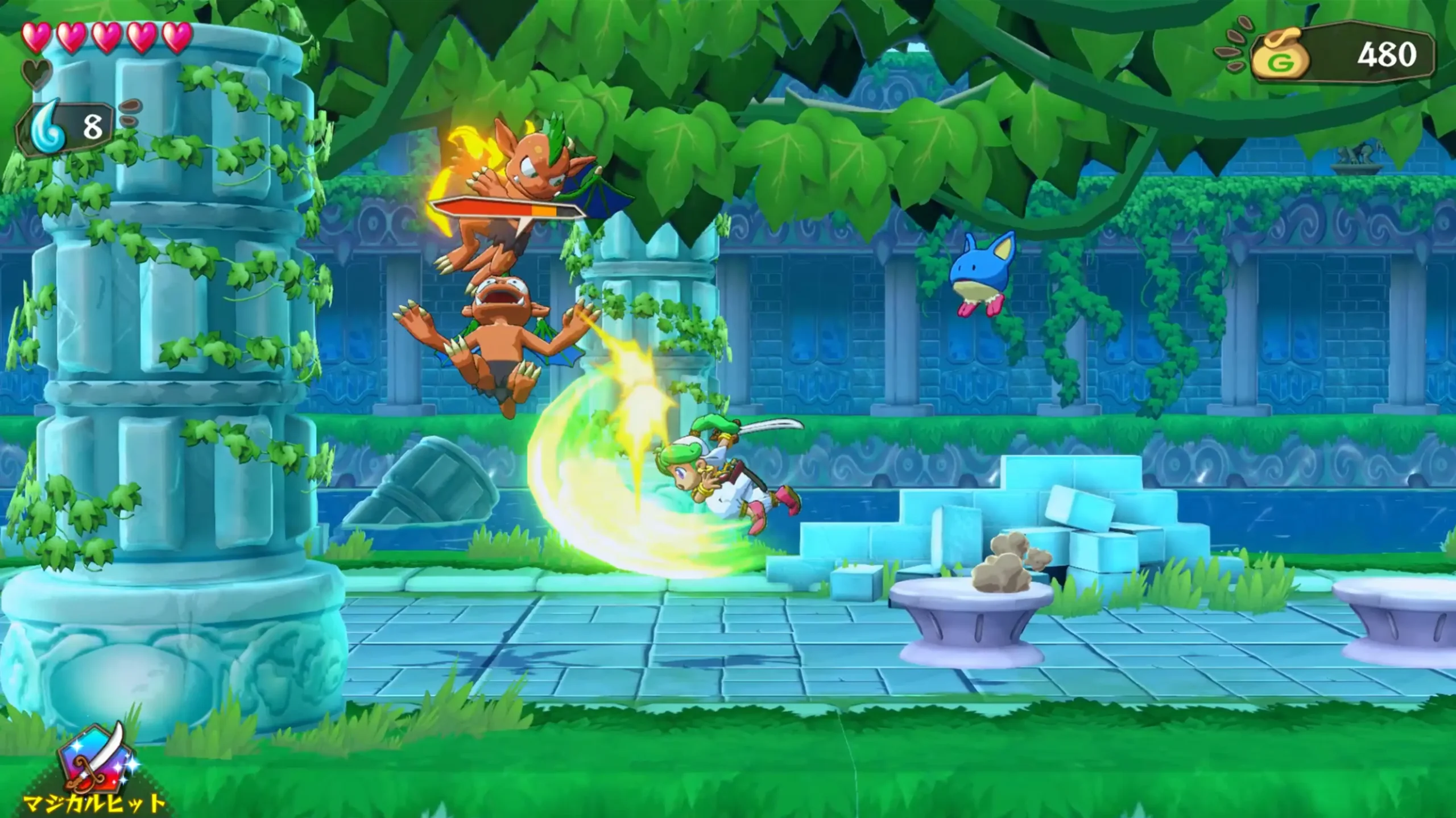 Wonder Boy Asha in Monster World