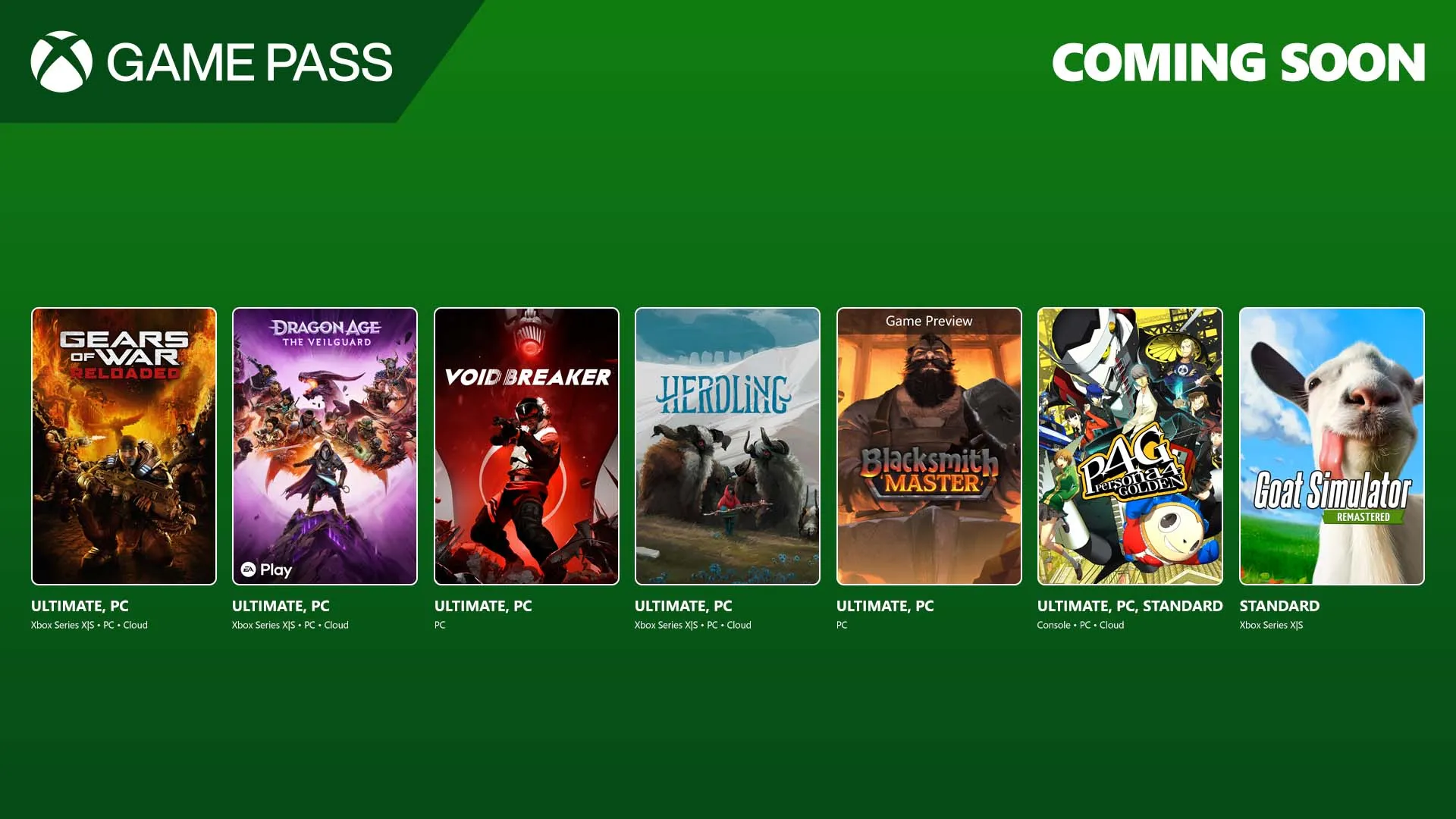 Xbox Games Pass - Segunda quincena agosto 2025