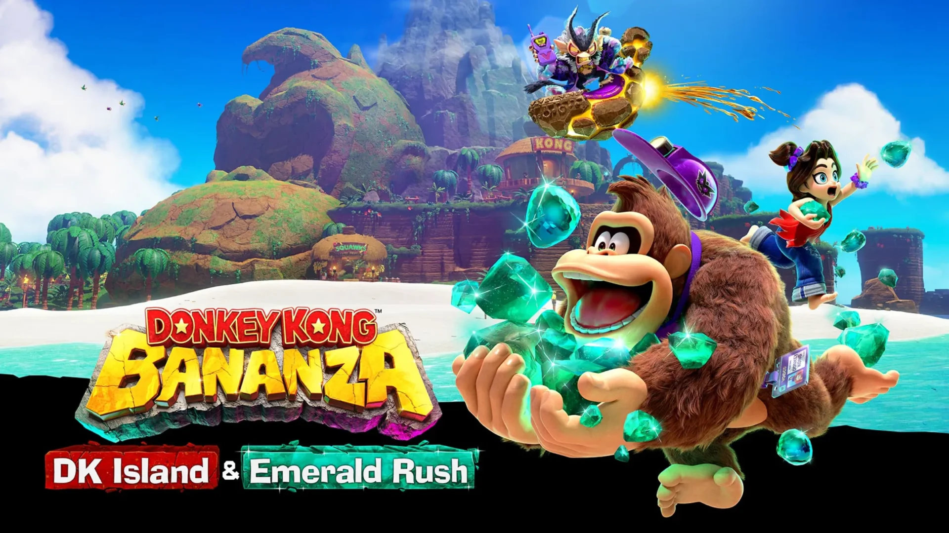 Donkey Kong Bananza Isla de DK + Caza de Esmeraldas