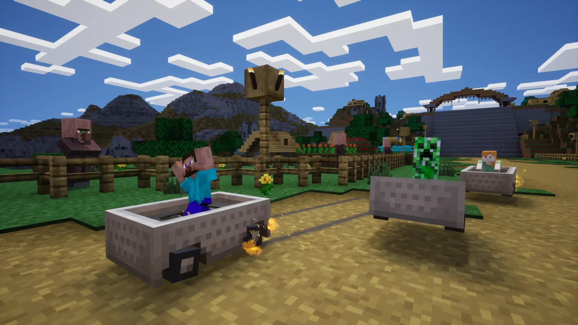 Sonic Racing CrossWorlds - Minecraft