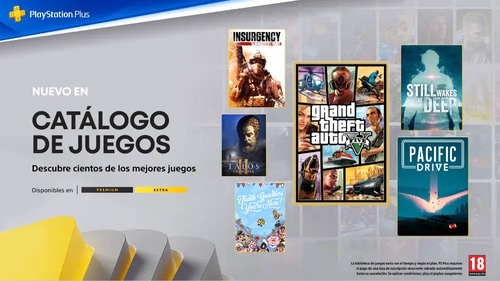 PlayStation Plus Extra y Premium - Noviembre 2025