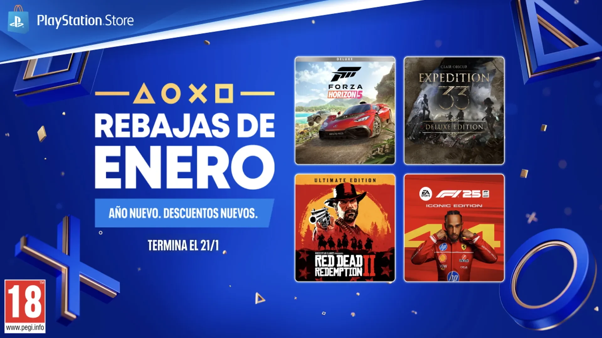PlayStion Store - Rebajas de enero 2026