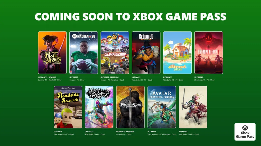 Xbox Game Pass - Febrero 2026