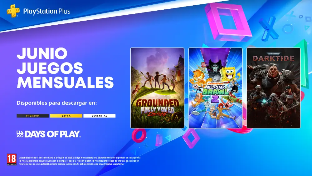 PlayStation Plus - Junio 2026