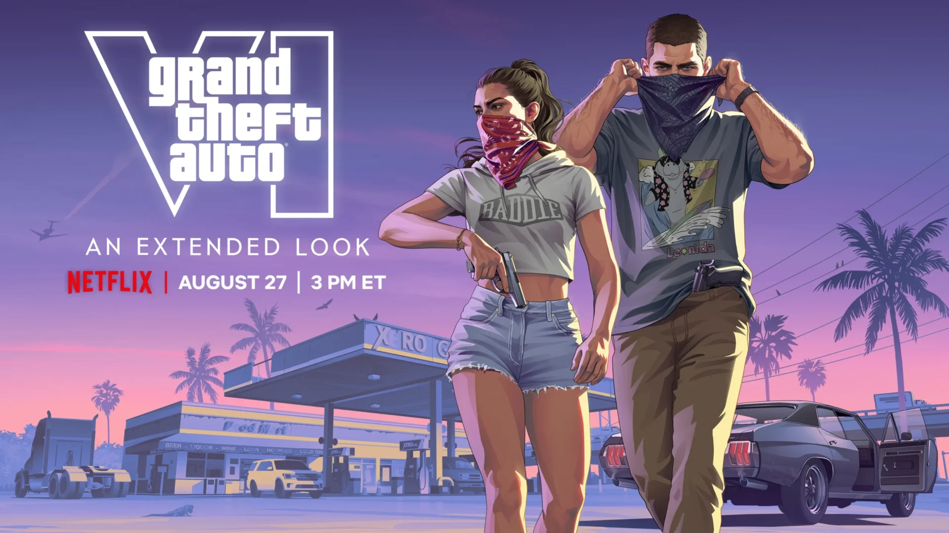 Grand Theft Auto VI: Una mirada extendida llega el 27 de agosto a YouTube y Netflix