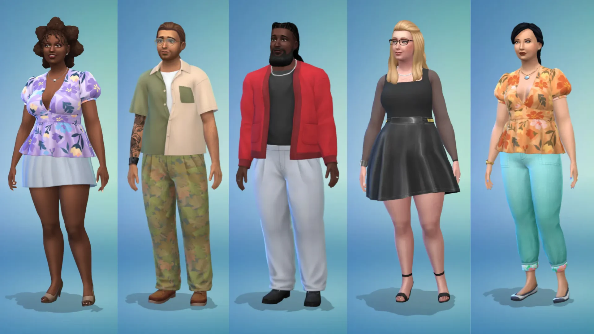 Los Sims 4 - Hair and Size Inclusive Loooks