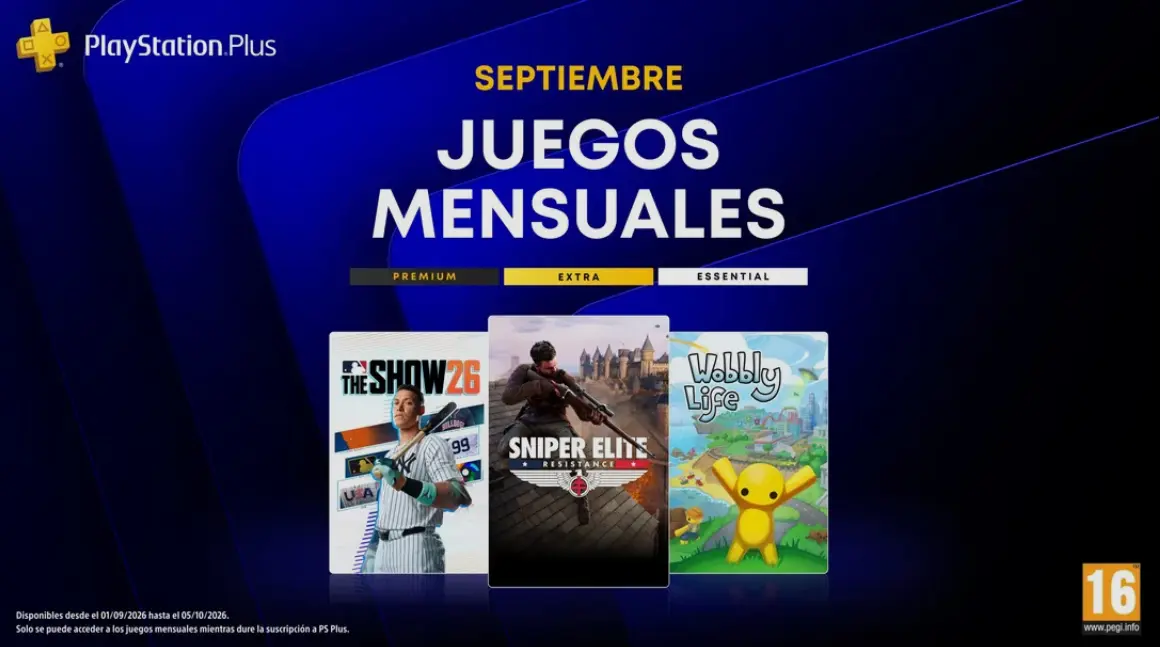 PlayStation Plus - Septiembre 2026