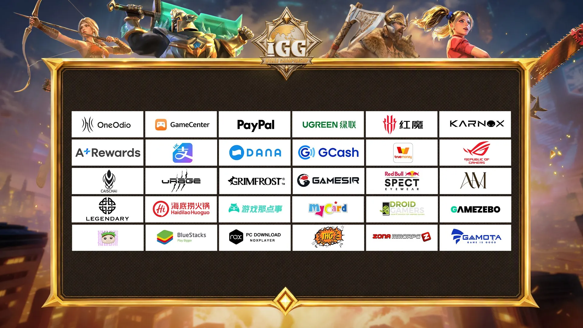 IGG World Championship 2026 - Patrocinadores